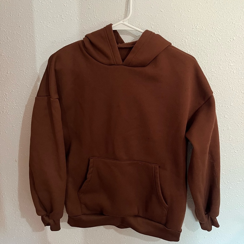 shein love never fails brown sweatshirt